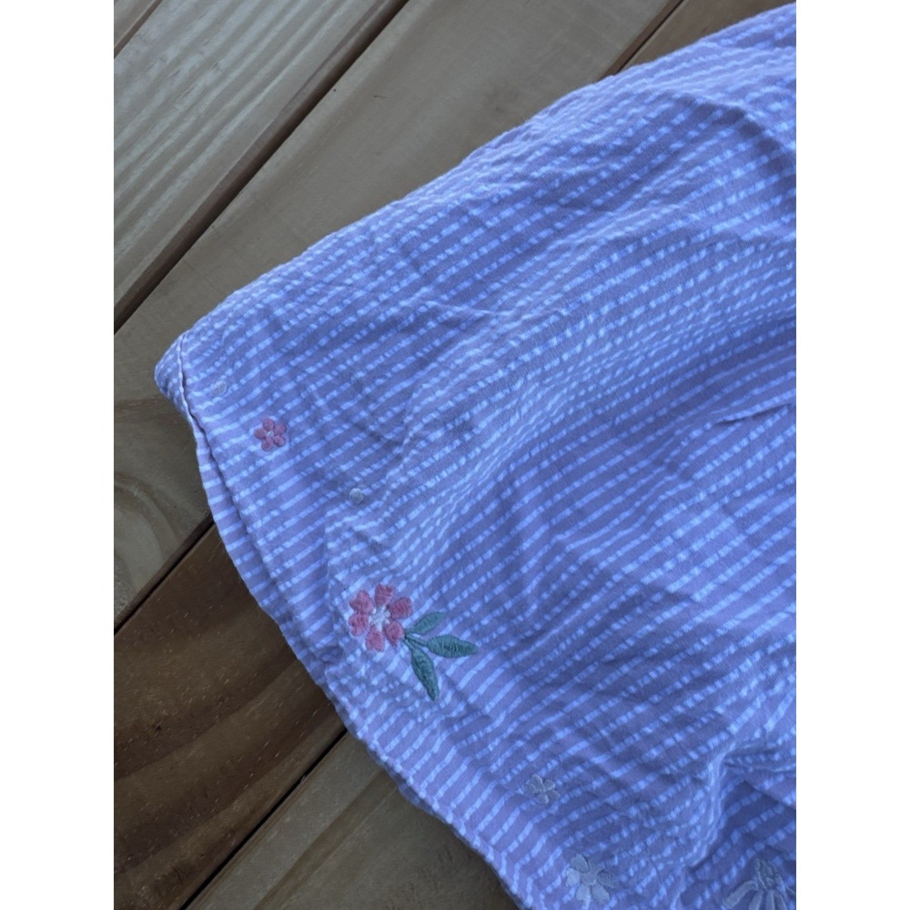 Catherine Malandrino Toddler Girl Striped Sundress 3t Embroidered Flowers - Picture 6 of 13
